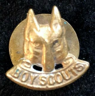 Antique/vintage Boy Scout Wolf Cub Boy Scout Stamped " Boy Scouts " Slide