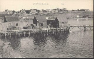 Bailey Island Maine Me View Of The Dock And Cottages