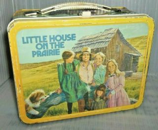 Rare 1978 Little House On The Prairie Metal Lunch Box By Thermos Brand Tv Show