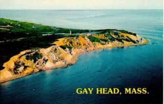 Aerial View Clay Cliffs Of Gay Head,  Martha 
