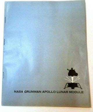 Rare Nasa Grumman Apollo Lunar Module Period Transparency Booklet