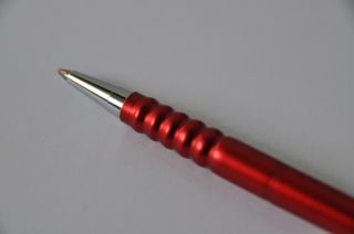 Rotring Tikky Metallic Red Aluminum Ballpoint Rare Germany Collectable