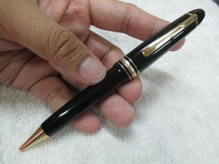 Montblanc161 Meisterstuck Black With Gold Big Size Ball Point Pen