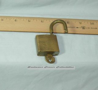 Great Vintage Reese Us Army Brass Padlock With Key Make Me An Offer