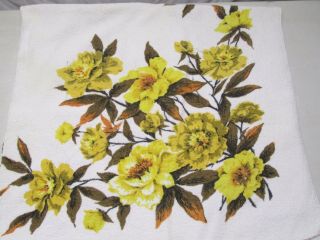 Vintage Terry Cloth Tablecloth Square 51 