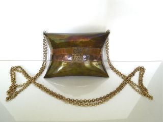 Antique? Vintage Brass & Copper Purce Shoulder Bag