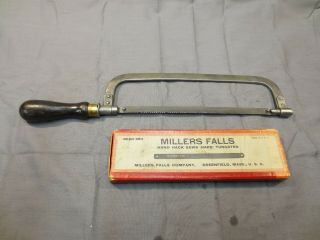 Millers Falls Box For 8 " Hack Saw Blades With 24 Blades And No 2 Saw