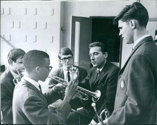 1966 Carl Doc Severinsen Dave Clark Keith Dougherty Trumpet Player Photo 7x9