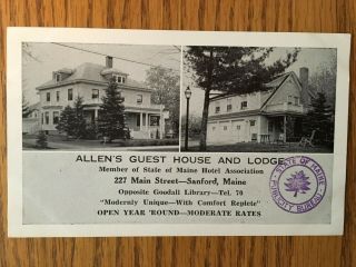 Chrome Postcard Allen 