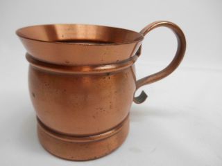 Old Vtg GREGORIAN SOLID COPPER MULE MUG Moscow Tankard Stein Cup Made USA 3
