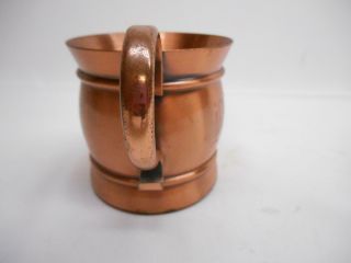 Old Vtg GREGORIAN SOLID COPPER MULE MUG Moscow Tankard Stein Cup Made USA 4