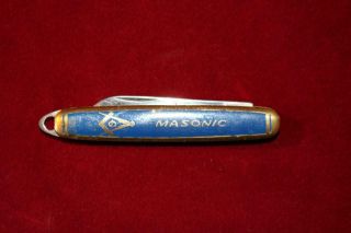 Fine Vintage Usa Made Masonic Pocket/pen Knife