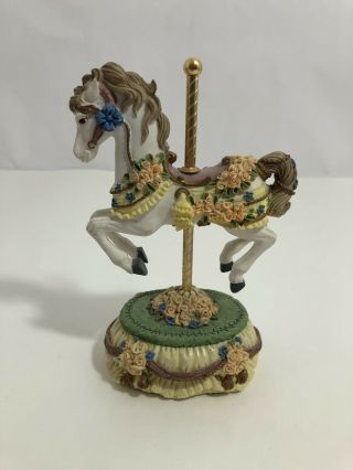 Vintage Musical Carousel Horse Heritage House Plays Somewhere Over The Rainbow