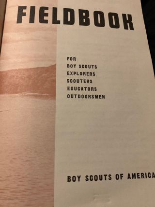 Vintage 1971 Fieldbook For Boys And Men Boy Scouts Of America 2nd Edition 4