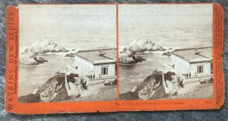 1870s California Stereoview Cliff House San Francisco By Carleton Watkins