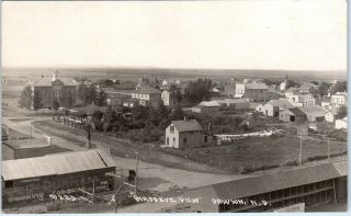 Rppc Dawson,  Nd North Dakota Birdseye View Kidder County C1910s Postcard