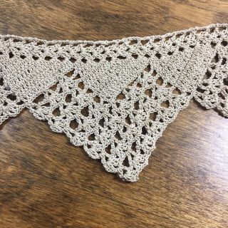 Vintage Crochet Hand Made Knit Trim 2.  5 Yards Trim
