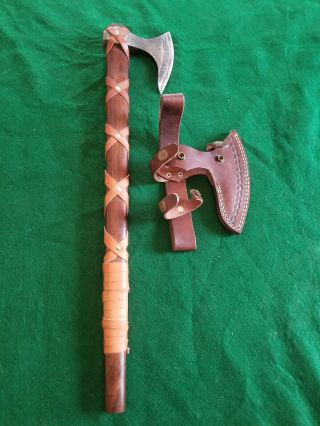 Viking Bearded Tomahawk,  Hand - Forged,  Custom - Made 1095 High Carbon Steel