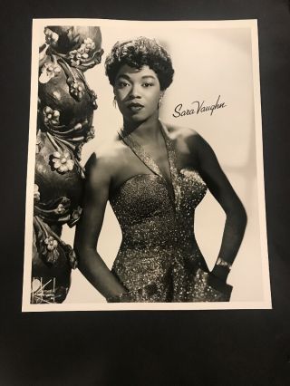 Sara Vaughn Vintage 8x10 Photo 1940’s Jazz Singer