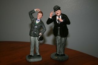 Rare Royal Doulton Figurine Stan Laurel And Oliver Hardy Limited Edition