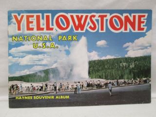 Vintage 1958 Haynes Yellowstone National Park Usa Souvenir Photo Album