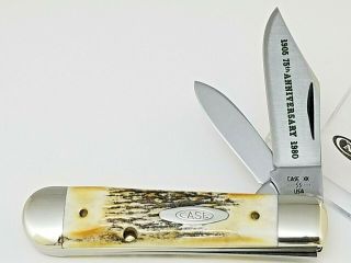 1980 Case Xx 5235 1/2 75th Anniversary Regular Jack Knife 3 3/8 " Stag Handles