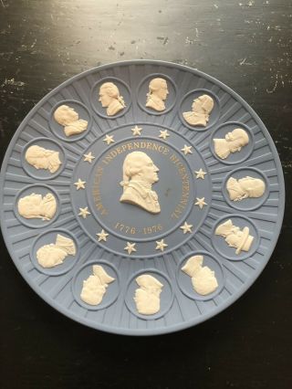 Jasper Wedgwood Plate For Bicentennial Of American Independence In 1976