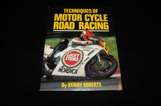 1st Ed.  1988 Kenny Roberts Techniques Of Motorcycle Road Racing Book Vintage