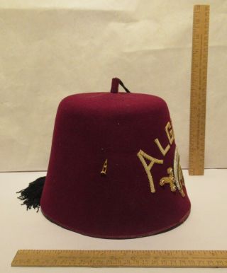 ALGERIA older SHRINER FEZ with TWO TASSEL KEEPERS and CRUTCH PIN 5