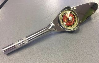 Vintage Snap - On Tool Torqometer Te50fua Torque Wrench 0 - 600 Lbs/in
