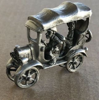 1990 Boyd Perry Miniature Pewter “miss Twittels Sunday Drive”