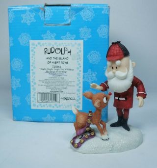 Enesco Rudolph And The Island Of Misfit Toys Rudy With Santa 725064 Jingle Jingl