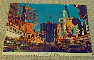 Las Vegas,  Nevada Postcard Casino Center: Night Time Fremont Street