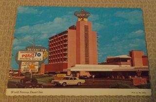 Las Vegas,  Nevada Postcard Desert Inn Hotel Casino " On The Strip " 1960s