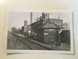 Vintage Real Photo Postcard Railroad Station Depot Emery
