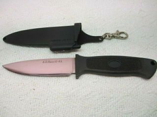 A.  G.  Russell Japan 8a Fixed Blade Knife With Locking Scabbard