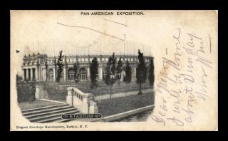 Dr Jim Stamps Us Pan American Exposition Stadium View Postcard