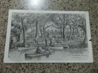Ca 1910 Postcard - Creekside House,  Fl Flusch,  Catskill Ny,  Greene County Ny
