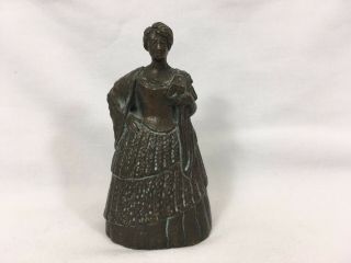 Bronze Lady Figurine Bell Different Don 