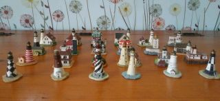 Lenox China American Lighthouse Miniature Figurines Complete Set Of 24