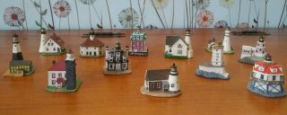 LENOX China American Lighthouse Miniature Figurines Complete Set of 24 4