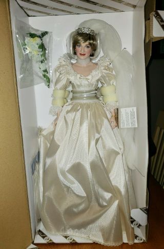 Princess Diana Wedding Collectible Porcelain Doll