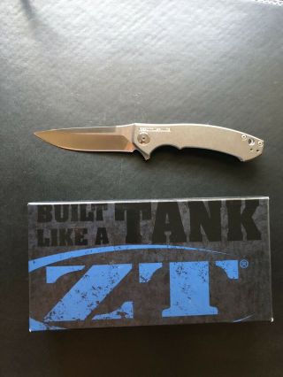 Zero Tolerance Knife: Zt0450,  Sinkevich Design,  Titanium Handle,  S35vn Blade Steel