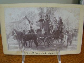 The Silverdale Coach Keene N.  H.  Cabinet Card By J.  A.  French Keene N.  H.