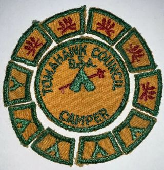 Boy Scout Tomahawk Council Camper W/ Segments (1 - 2)
