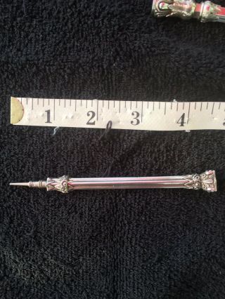 S Mordan Sterling Silver Mechanical Pencil Early