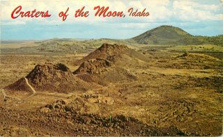 Chrome Id Postcard C504 Craters Of The Moon Idaho National Monument Ice Cave Co.