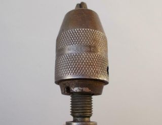 Antique Millers Falls Hand Drill 1896 Handle Bit Storage Metal Wheel Side Handle 7
