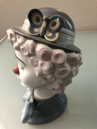 Lladro Sad Clown Porcelain Bust 5611 2