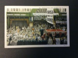 Sousa And His Band At Steel Pier,  Atlantic City,  Jersey Postcard Circa 1920